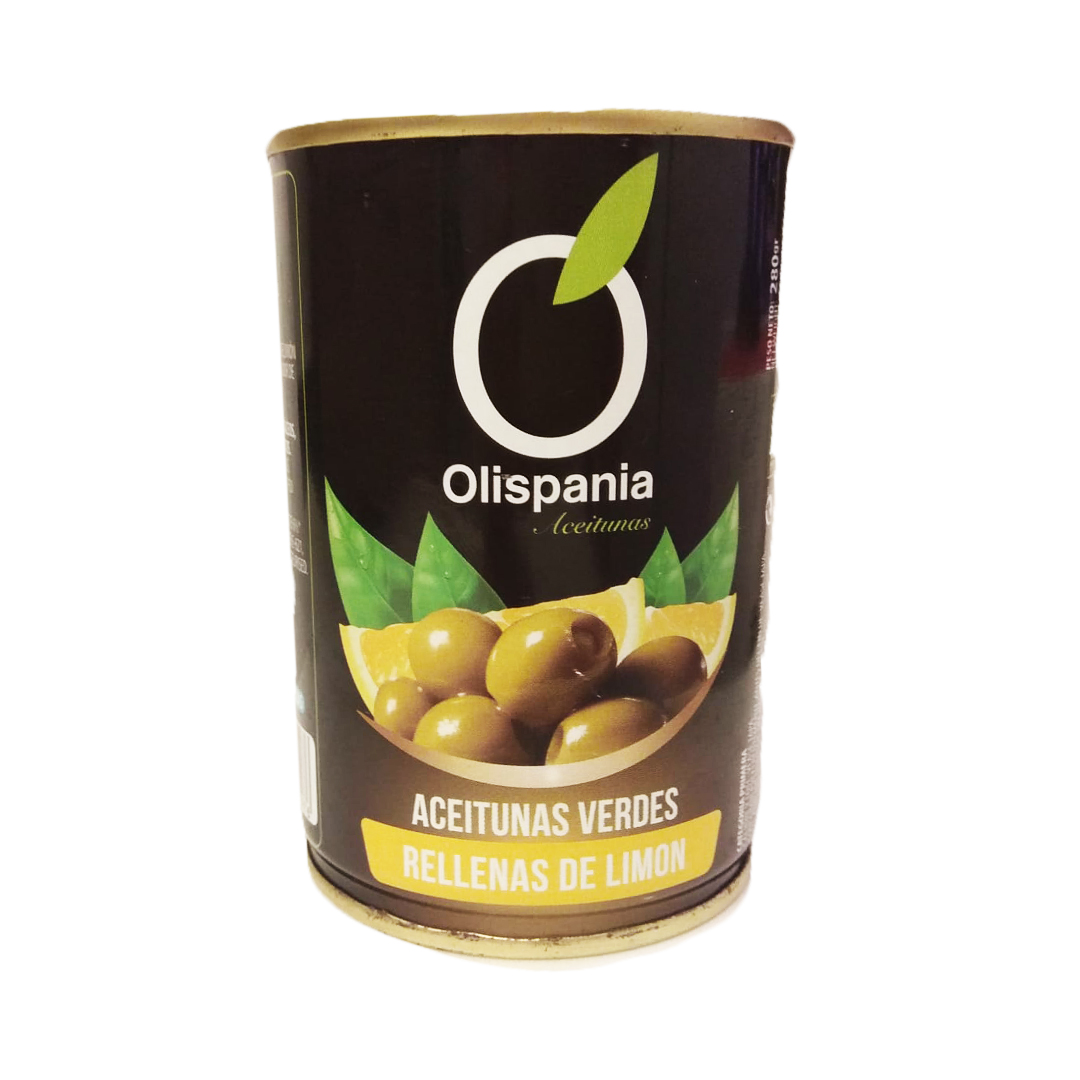 Aceitunas verdes rellenas de limon Olispania
