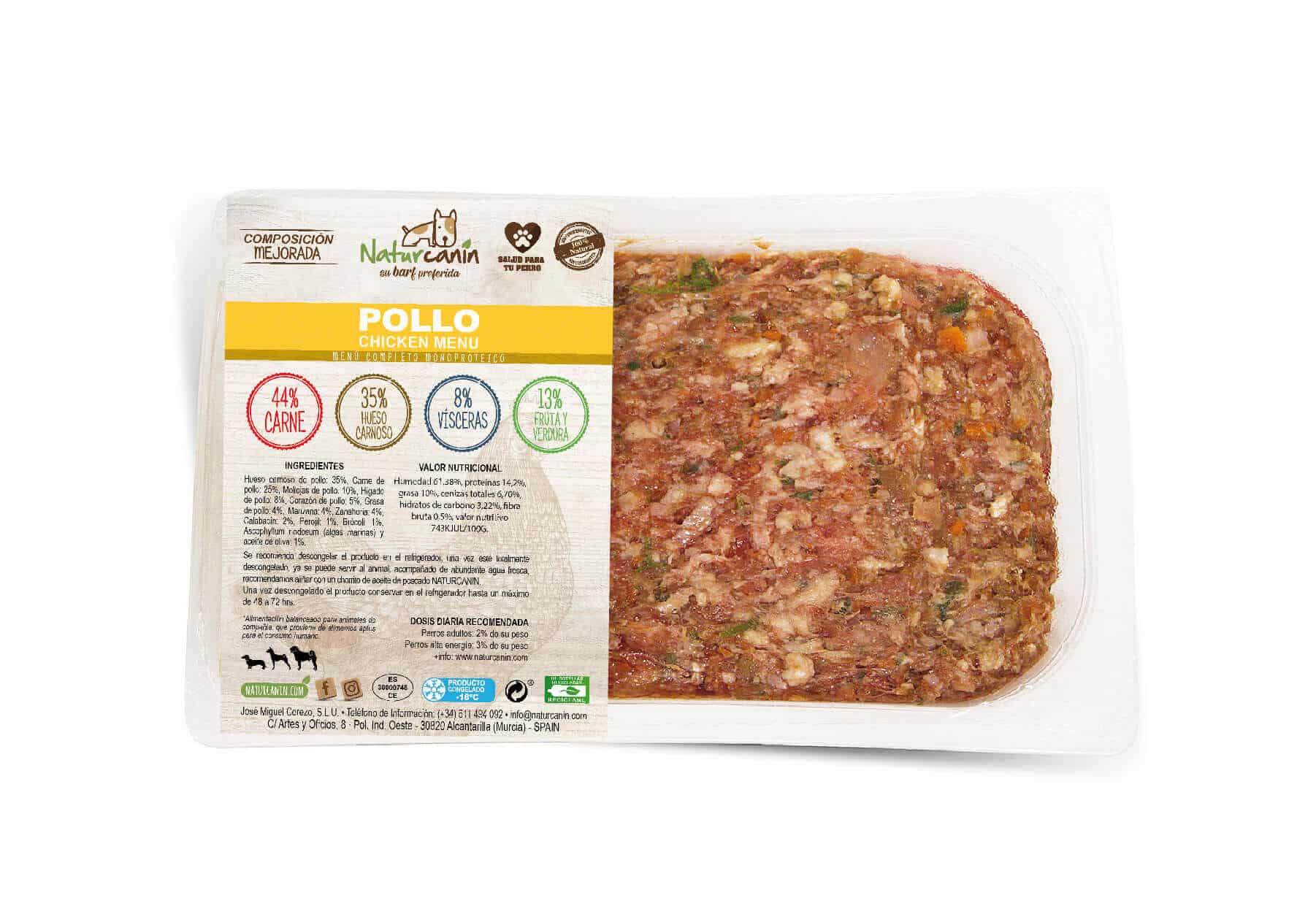 BARF Naturcanin Pollo – 500 gramos